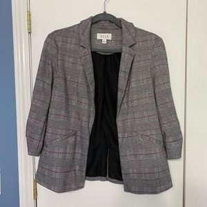 Elle Gray Plaid Blazer